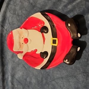 Trisa Ceramic Decorative Santa Trinket Candy Dish
